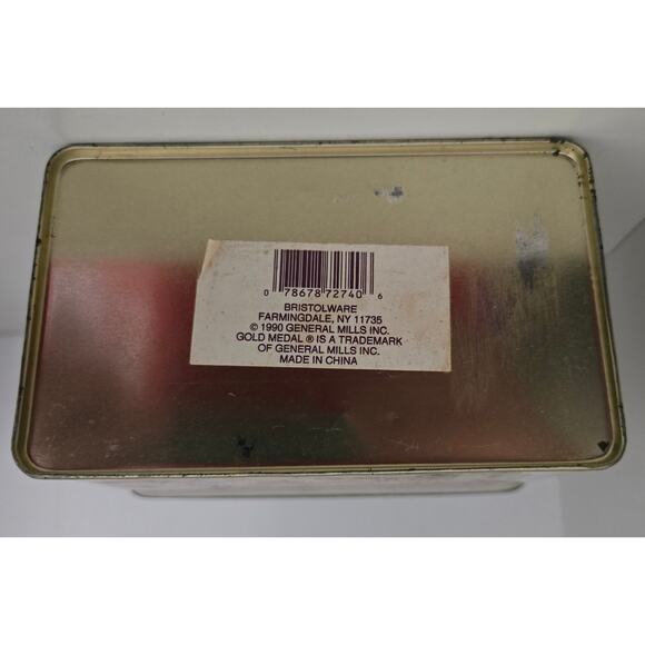 Vintage 1990 Washburn's Gold Medal Flour Tin Recipe Box - Picture 8 of 11